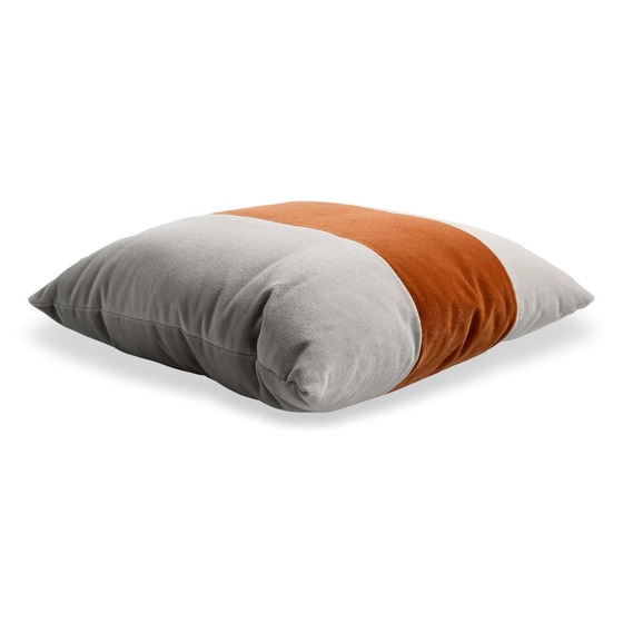 Luxurious cushion square Carrè Degradè in solid color velvet