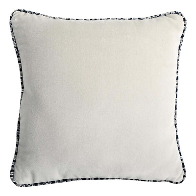 Luxurious cushion square Carrè in solid color velvet