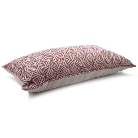 Luxurious cushion rectangular Longue in geometric fabric