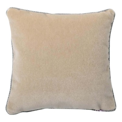 Luxurious cushion square Carrè in multicolor/pattern fabric